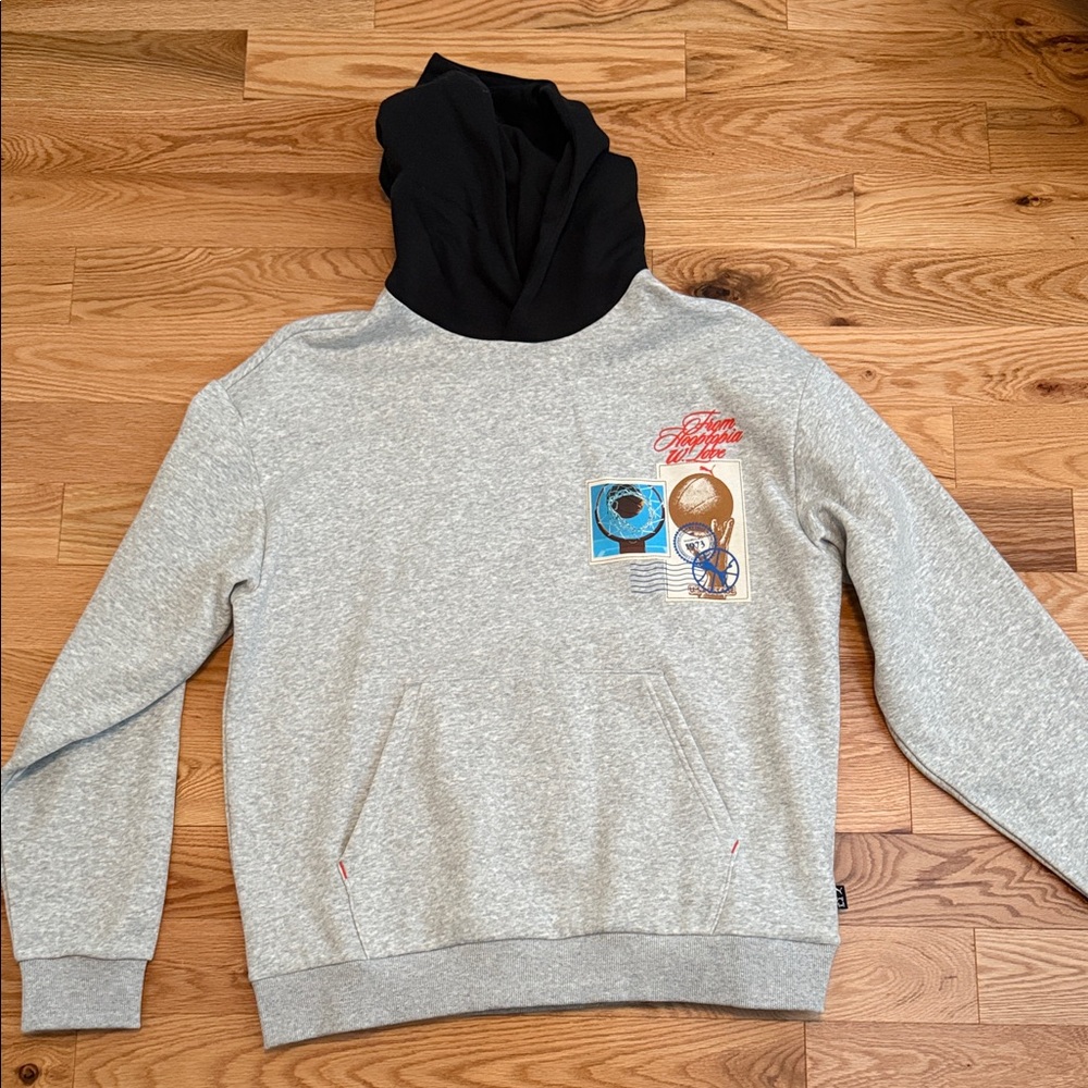 Puma Gray and Black Hoodie